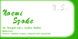 noemi szoke business card